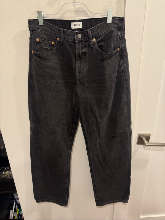 pistola Denim - Pistola Black Relaxed Straight Jeans